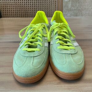 Adidas Green Sneakers with Yellow Highlights